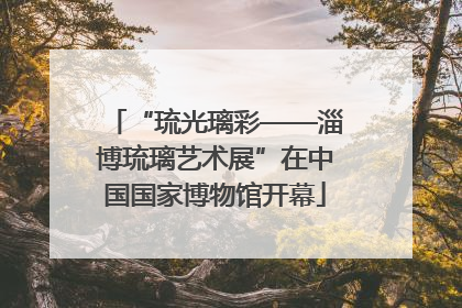 “琉光璃彩——淄博琉璃艺术展”在中国国家博物馆开幕