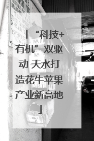 “科技+有机”双驱动 天水打造花牛苹果产业新高地