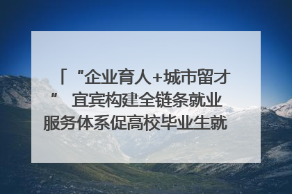 “企业育人+城市留才” 宜宾构建全链条就业服务体系促高校毕业生就业｜您牵挂的四川