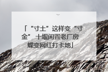 “寸土”这样变“寸金” 十堰闲置老厂房蝶变网红打卡地