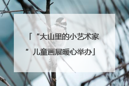 “大山里的小艺术家”儿童画展暖心举办