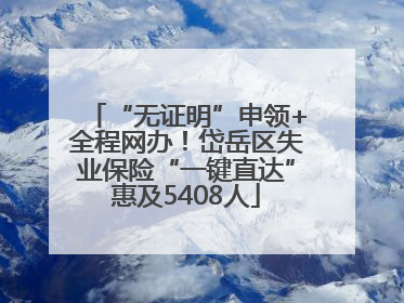“无证明”申领+全程网办！岱岳区失业保险“一键直达”惠及5408人