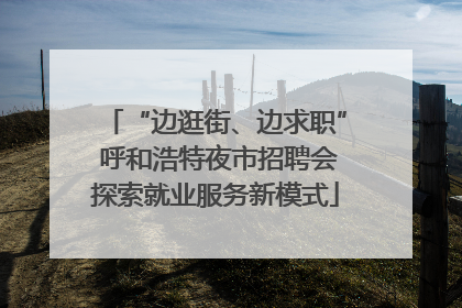 “边逛街、边求职” 呼和浩特夜市招聘会探索就业服务新模式
