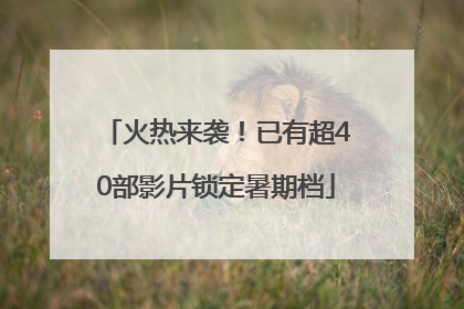 火热来袭！已有超40部影片锁定暑期档