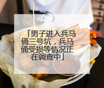 男子进入兵马俑三号坑，兵马俑受损等情况正在调查中