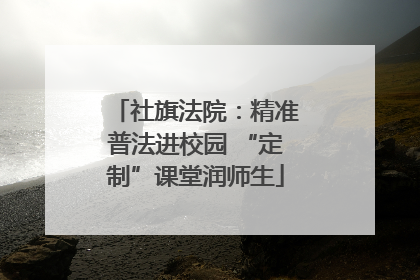 社旗法院：精准普法进校园 “定制”课堂润师生