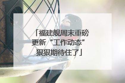 福建舰周末重磅更新“工作动态” 狠狠期待住了