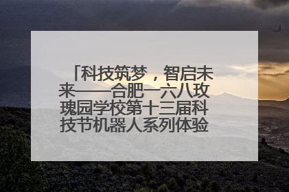 科技筑梦，智启未来——合肥一六八玫瑰园学校第十三届科技节机器人系列体验赛燃动校园