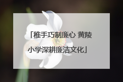 稚手巧制廉心 黄陵小学深耕廉洁文化