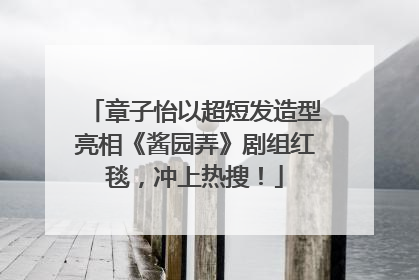 章子怡以超短发造型亮相《酱园弄》剧组红毯，冲上热搜！