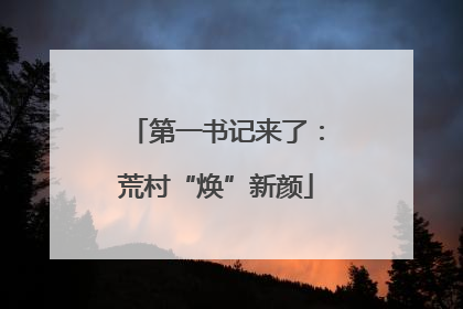 第一书记来了：荒村“焕”新颜