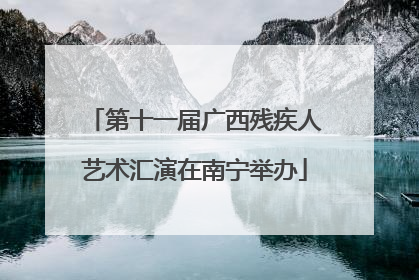 第十一届广西残疾人艺术汇演在南宁举办