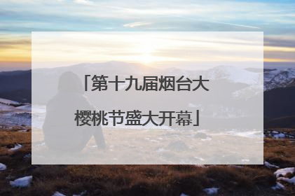 第十九届烟台大樱桃节盛大开幕