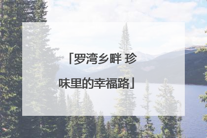 罗湾乡畔 珍味里的幸福路