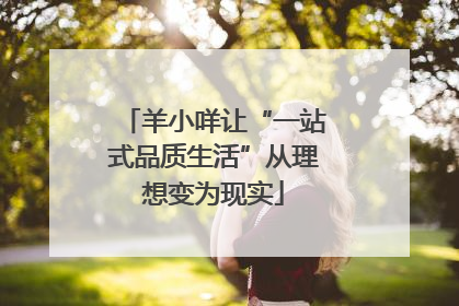 羊小咩让“一站式品质生活”从理想变为现实