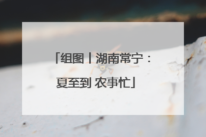 组图丨湖南常宁：夏至到 农事忙