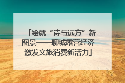 绘就“诗与远方”新图景——聊城露营经济激发文旅消费新活力