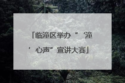 临潼区举办“‘潼’心声”宣讲大赛