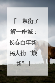 一条街了解一座城：长春百年新民大街“焕新”