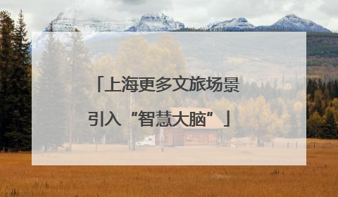 上海更多文旅场景引入“智慧大脑”