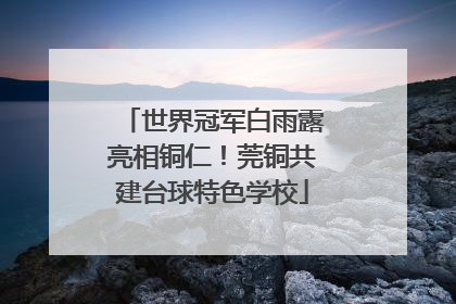 世界冠军白雨露亮相铜仁！莞铜共建台球特色学校