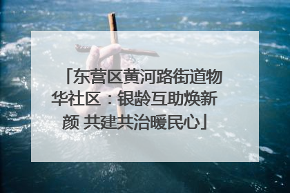 东营区黄河路街道物华社区：银龄互助焕新颜 共建共治暖民心