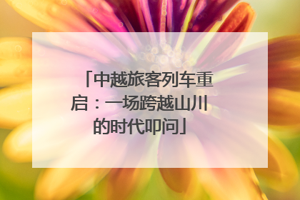 中越旅客列车重启：一场跨越山川的时代叩问