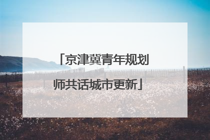 京津冀青年规划师共话城市更新