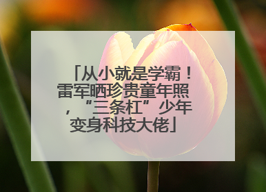 从小就是学霸！雷军晒珍贵童年照，“三条杠”少年变身科技大佬
