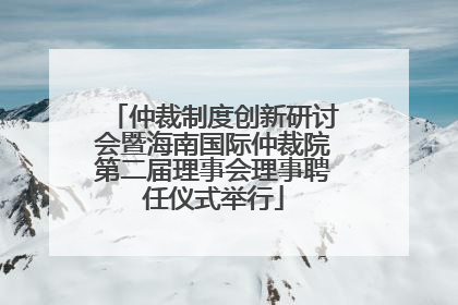仲裁制度创新研讨会暨海南国际仲裁院第二届理事会理事聘任仪式举行