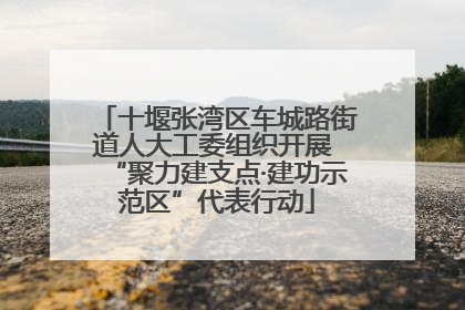 十堰张湾区车城路街道人大工委组织开展 “聚力建支点·建功示范区”代表行动