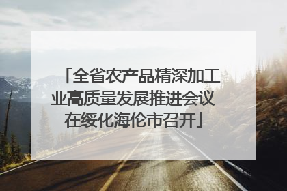 全省农产品精深加工业高质量发展推进会议在绥化海伦市召开