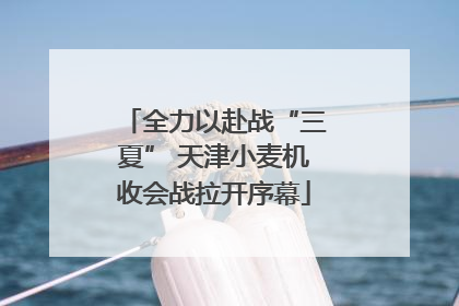 全力以赴战“三夏” 天津小麦机收会战拉开序幕