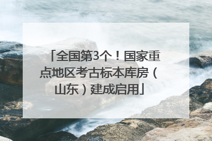全国第3个！国家重点地区考古标本库房（山东）建成启用