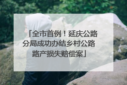全市首例！延庆公路分局成功办结乡村公路路产损失赔偿案
