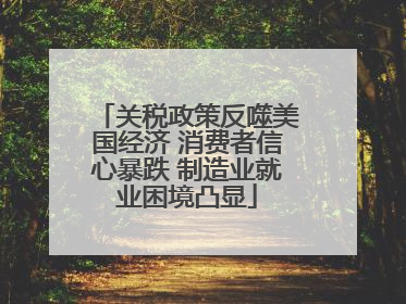 关税政策反噬美国经济 消费者信心暴跌 制造业就业困境凸显