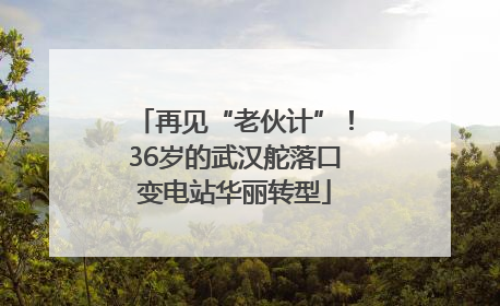 再见“老伙计”！36岁的武汉舵落口变电站华丽转型