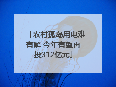 农村孤岛用电难有解 今年有望再投312亿元