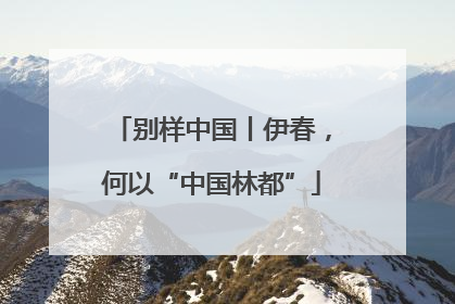 别样中国丨伊春，何以“中国林都”