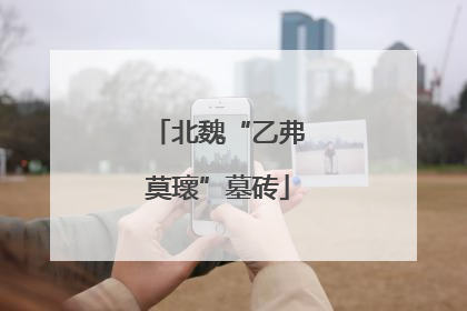 北魏“乙弗莫瓌”墓砖