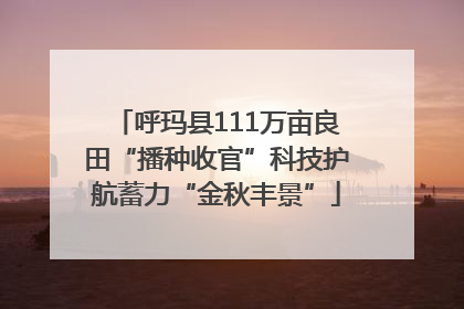 呼玛县111万亩良田“播种收官”科技护航蓄力“金秋丰景”