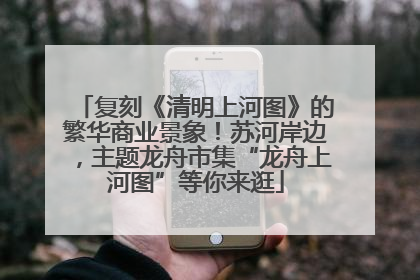 复刻《清明上河图》的繁华商业景象！苏河岸边，主题龙舟市集“龙舟上河图”等你来逛