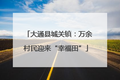 大通县城关镇：万余村民迎来“幸福田”