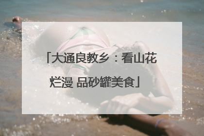 大通良教乡：看山花烂漫 品砂罐美食