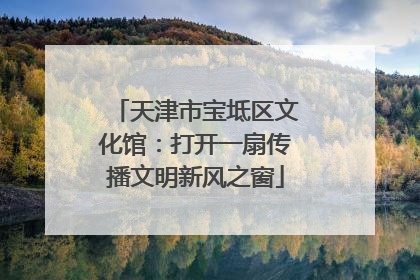天津市宝坻区文化馆：打开一扇传播文明新风之窗