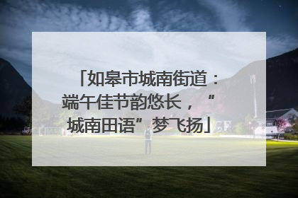 如皋市城南街道：端午佳节韵悠长，“城南田语”梦飞扬