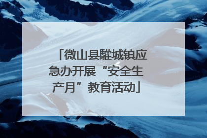 微山县驩城镇应急办开展“安全生产月”教育活动