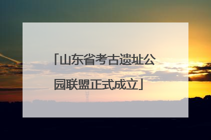 山东省考古遗址公园联盟正式成立