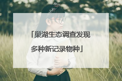 巢湖生态调查发现多种新记录物种