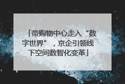 带购物中心走入“数字世界”，京企引领线下空间数智化变革